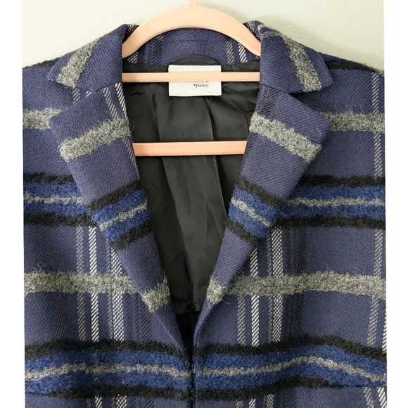 AKRIS Punto Wool Blend Plaid Blazer - Picture 2 of 7
